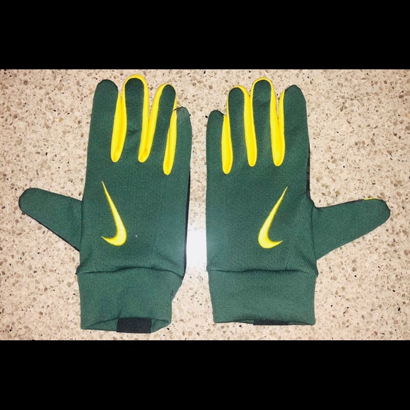 Nike Oregon Ducks Gloves w/ Tech Compatible index - Picture 2 of 3